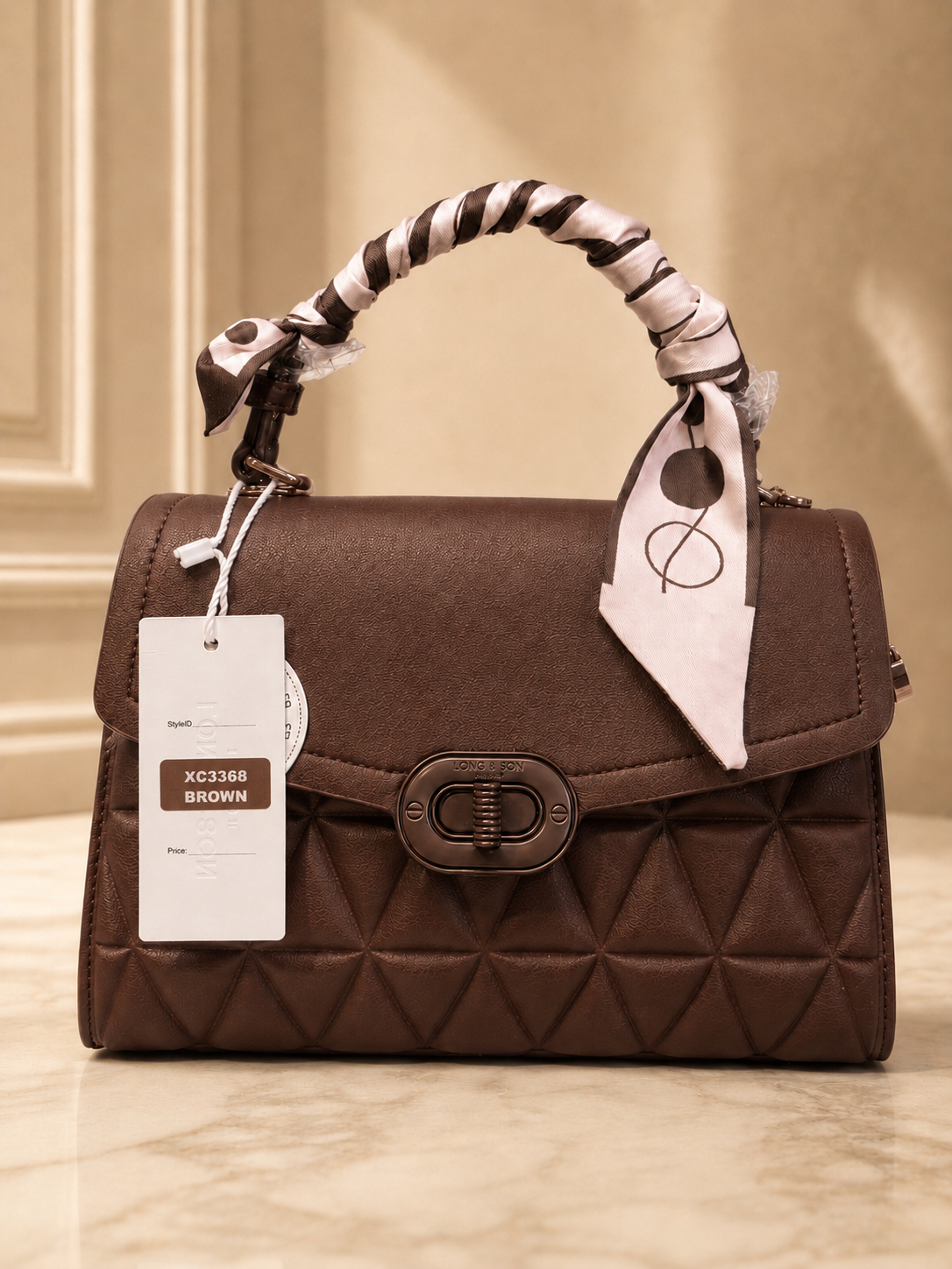 Luxury Long & Son Shoulder Quilted Handbag