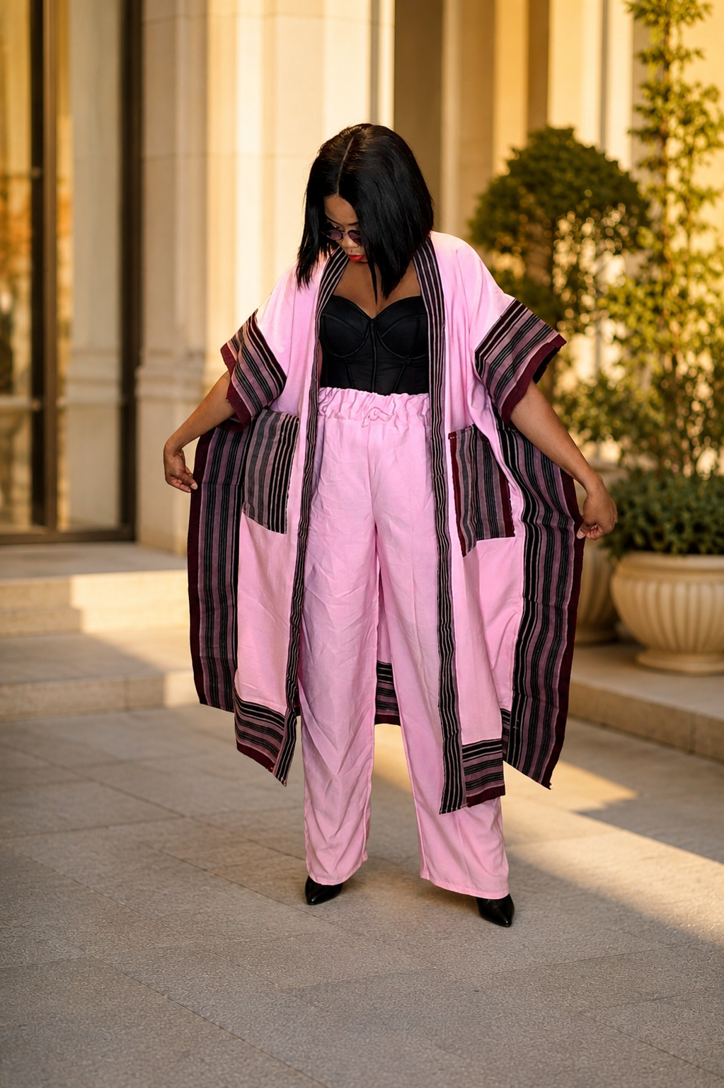 Elegant Kimono 2pcs Set